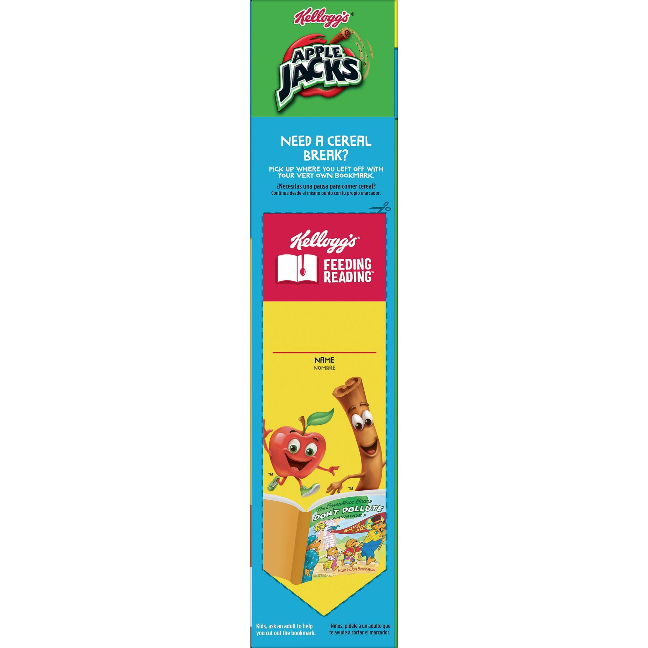 Kellogg's Apple Jacks Cold Breakfast Cereal, Kids Cereal, Family Breakfast, Family Size, Original, 23oz Box (1 Box)