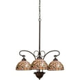 thumbnail image 2 of Meyda Tiffany - 16107 - Three Light Chandelier - Tiffany Turning Leaf - Mahogany Bronze-135pack, 2 of 2