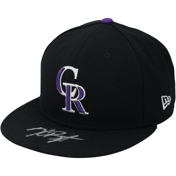 Kris Bryant Colorado Rockies Autographed Black New Era Cap - Fanatics Authentic Certified