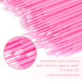 thumbnail image 4 of LinenLoon 200 Pcs Applicateur Micro Brosse Jetable Cotons-Tiges pour Extensions de Cils Maquillage Propre (Rose), 4 of 5