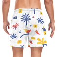 thumbnail image 2 of FORMRS Mens Swim Trunks Mesh Liner Quick Dry Casual Beach Board Shorts with Pockets, Sizes S-2XL, Tropical Rhythm, 2 of 9