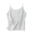 thumbnail image 3 of Ixbnca Women Camisoles Loose Sleeveless Breathable Pocket Cami Tops Trendy V-Neck Summer Casual Lounge Camisole Tops, 3 of 7