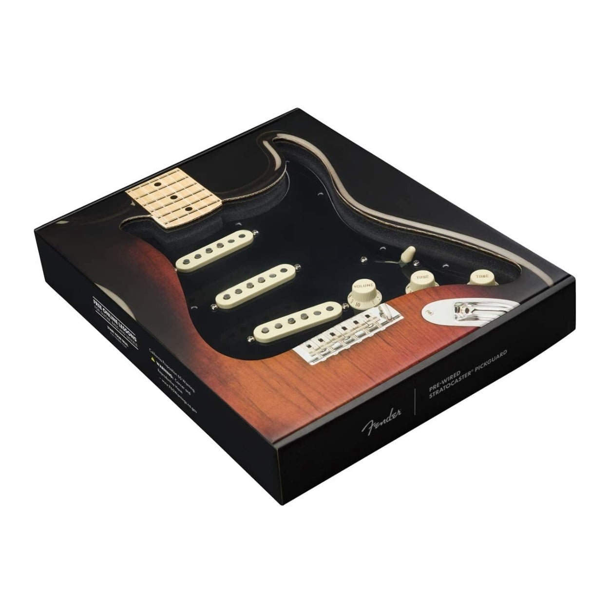 Fender Custom 69 Prewired Stratocaster Pickguard (3-Ply, Black)