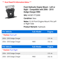 thumbnail image 2 of Front Hydraulic Engine Mount - Left or Right - Compatible with 2006 - 2010 Dodge Charger RWD 2007 2008 2009, 2 of 2
