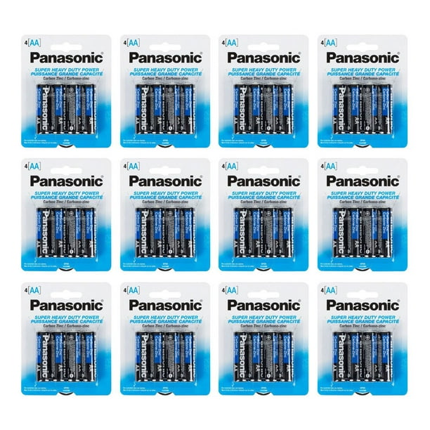 Batería Panasonic AA Heavy Duty, paquete de 48