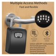 thumbnail image 3 of Tuya Wall Mounted Large Capacity Key Box Smart Home Security Zinc Alloy Waterproof Intelligent APP Password Electronic Safe Box ,Upgraded Security Combination Lock, 3 of 6
