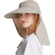 thumbnail image 4 of Women Upf+50 Detachable Face Mask Neck Flap Visor Wide Brim Sun Hats, 4 of 5