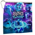 thumbnail image 2 of Movie Sing 2 Shower Curtain Sets, Funny Bathroom Shower Curtains, Waterproof Fabric for Bathroom Decor Bathtub with 12 Hooks 72x72in, 2 of 8