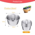 thumbnail image 2 of Reusable And Wear-Resistant Muffin Pans, Aluminium Muffin Baking Maker For Quick Release And Non-Stick Performance, Silver, 10 Pieces, 2 of 6