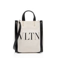 thumbnail image 1 of Pre-Owned Valentino Canvas Rockstud VLTN Grande Plage N/S Mini Tote, 1 of 11