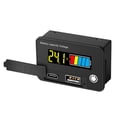 thumbnail image 1 of Digital Voltage and Battery Capacity Tester with Dual-Line Display, 8-30V Measurement Range, Low Voltage Alarm, Reverse Polarity Protection, and Memory Function for Lithium and Lead Acid Batteries, 1 of 6