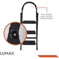 thumbnail image 4 of Escalera Tijera Plegable con 3 Peldaños Multifuncional Tubular Color Negro Lumax 3 Peldaños, 4 of 5