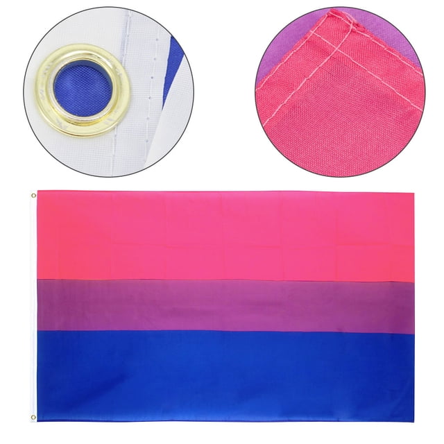 Injueey 90x150cm bi orgullo bandera bisexual Banderas y pancartas para exteriores Injueey HA000576-00B