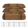 thumbnail image 2 of 3 Pcs Soft Bedding Set, Includes 1 Duvet Cover with Zipper And 2 Pillow Shams,Wood Grain Twin(86"x70"), 2 of 8