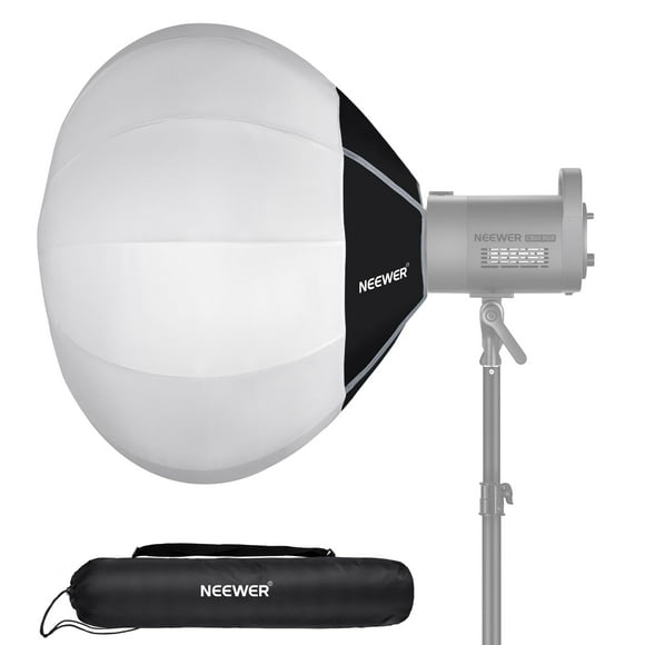 NEEWER Basics Lantern Softbox, 26" Quick Release 360° Light Diffuser Bowens Mount Nylon Alloy Soft Box for Continuous Lighting LED Lights, for St