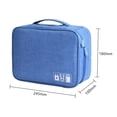 thumbnail image 3 of Organizador De Almacenamiento Bolsas de almacenamiento impermeables para cables de datos de viaje Gadget Wire Zip Packs (Azul cielo), 3 of 4