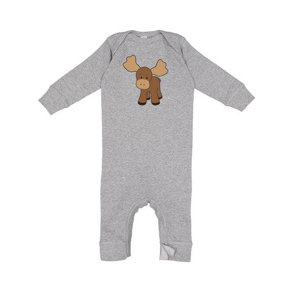Inktastic Cute Moose Baby Romper Coveralls