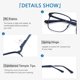 thumbnail image 4 of Cyxus Filtro de Luz Azul Gafas Lentes de Computadora para Hombres y Mujeres Anti Tensión de Ojos Bloquear Ultravioletas Lentes Claros Cyxus Style, 4 of 8