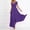 09-Purple, variant on Women's V Neck Short Sleeve Chiffon Maxi Dress, Ruched Waist Flowy Long Dress with Back Zipper, Elegant Dress for Wedding Guest Cocktail Party Evening Events 09-Purple L