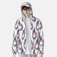 thumbnail image 2 of Balery Golf balls Sudadera ligera de manga larga con capucha y protección solar UPF 50+ para hombre y mujer, ideal para pesca y running-3X-Large, 2 of 7