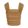 thumbnail image 3 of Timegard Débardeurs pour Femmes Sans Manches Slim Froissée Casual Recadrée Top Blouse Camis, 3 of 3