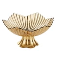 thumbnail image 2 of Bandeja para frutas con pedestal, bandeja de almacenamiento para alimentos y aperitivos, bandeja decorativa portátil para frutas, ideal como regalo. Oro claro, 2 of 9