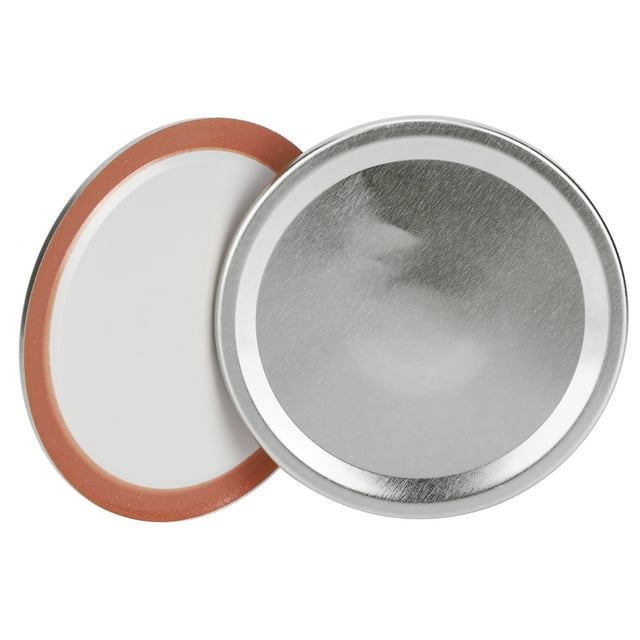 24 Pcs Couvercle de Pot Mason, Couvercle de Récipient en Acier Inoxydable Couvercles de Bocaux en Verre Couvercles de Remplacement Réutilisables Couvercle de Bocal Scellant Couvercles de Mise en Conserve pour Bocal à Grand Ouverture Régulier
