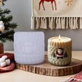 thumbnail image 4 of Knitted Santa Candle Mold Christmas Soy Beeswax Candle Making, 4 of 8