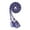 Blue/White, variant on Class Act Graduation Honor Cords, Silver
