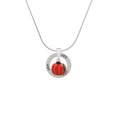 thumbnail image 2 of Delight Jewelry Silvertone Small Pumpkin With Lines Joy Ring Charm Necklace, 18", 2 of 4