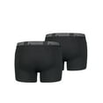 thumbnail image 2 of Puma Mens Boxer Shorts, Pack Of 2 - Boxers, Cotton Stretch, Unicoloured Black M (Medium), 2 of 2