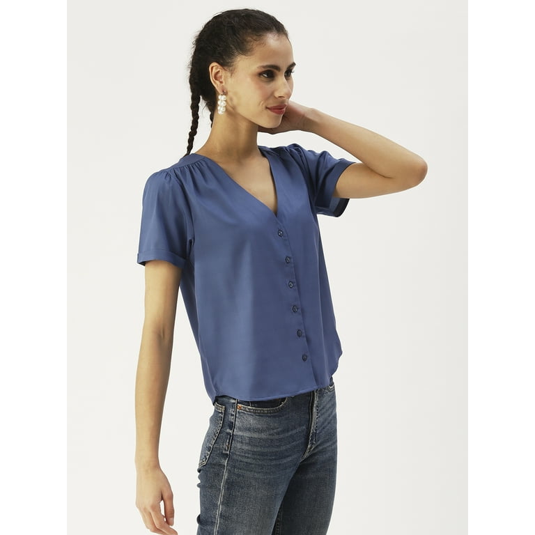 DressBerry Women spindly Green Ribbed Pullover