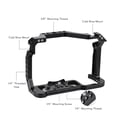 thumbnail image 2 of Andoer Cage Aluminum Alloy Video Cage with Dual Cold Shoe Mount Numerous 14 Inch & 38 Inch Threads Replacement for /R6R6 II, 2 of 6