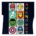 thumbnail image 3 of Playera Avengers para Niño Juvenil, Manga Corta con Estampado de Logos Negro Talla 14, 3 of 3