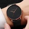 thumbnail image 2 of Latrodar New Casual Women's Men Stainless Steel Quartz Analog Wrist Watch Black, 2 of 2