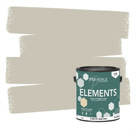 Prestige Paints Elements Interior Paint and Primer in One, Satin, 1 Gallon, Italian Straw