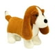 thumbnail image 5 of Juguete de perro de peluche de dibujos animados para abrazar, adorno encantador, perro salchicha de dibujos animados Marrón claro, 5 of 9