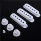 thumbnail image 5 of Juego de 3 cubiertas para pastillas + 3 perillas + 1 punta para interruptor de palanca para guitarra eléctrica blanca Blanco, 5 of 9
