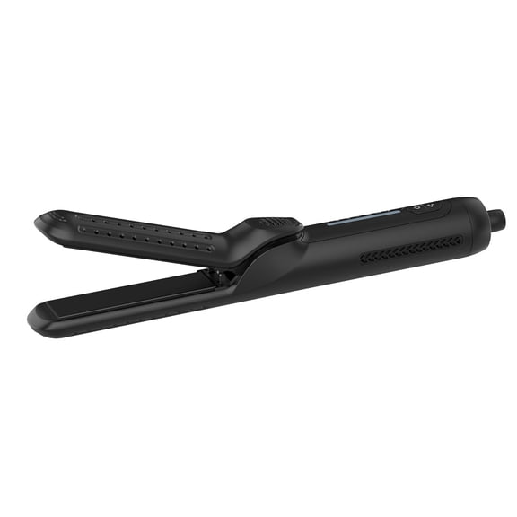 Olla Bella® 2-in-1 Hair Straightener & Curler, Ceramic Flat Iron with Cool Air Technology, Adjustable Temperature 210°F–410°F, Black, 1 Count