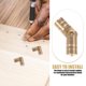 thumbnail image 3 of PTOOTP 20Ud Bisagras Para Muebles Y Cajas De Madera En Latón Decorativo Con Acabado Dorado, 3 of 6