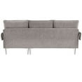 thumbnail image 6 of Leumius Convertible Sectional Sofa,Chenille L-Shaped Sofa Couch with Reversible Chaise Lounge,Gray, 6 of 6