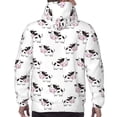 thumbnail image 5 of Hoodies for Men - Cute Cartoon Cow Print White Long Sleeve Comfrt Men'S Fashion Hoodies & Sweatshirts, Sweatshirts for Men Hoodies Pullover Clothing Clothes with Pouch, 5 of 7