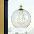 thumbnail image 6 of 616-1P-SG-G124-12-Innovations Lighting-Athens - 1 Light Mini Pendant In Industrial Style-14.38 Inches Tall and 11.75 Inches Wide-Satin Gold, 6 of 7