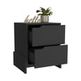 thumbnail image 5 of Newboti Furniture Nightstand Brookland, Bedside Table with Double Drawers and Sturdy Base, Black Wengue Finish 42079, 5 of 8