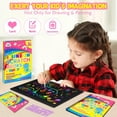 thumbnail image 2 of ZMLM 2Pack Rainbow Scratch Paper Art Notebook Magic Drawing Kit, Arts and Crafts for Kids Toys for 3 4 5 6 7 8 9 10 Year Old Boys Girls, 2 of 7