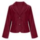 thumbnail image 5 of RKSTN Women's Cropped Blazer Oversized Lapel Single Breasted Button Blazer Business Suit Jacket Top Womens Casual Solid Plus Size Turndown Collar Lightweight Loose Comfy Long Sleeve Office Blazer, 5 of 10