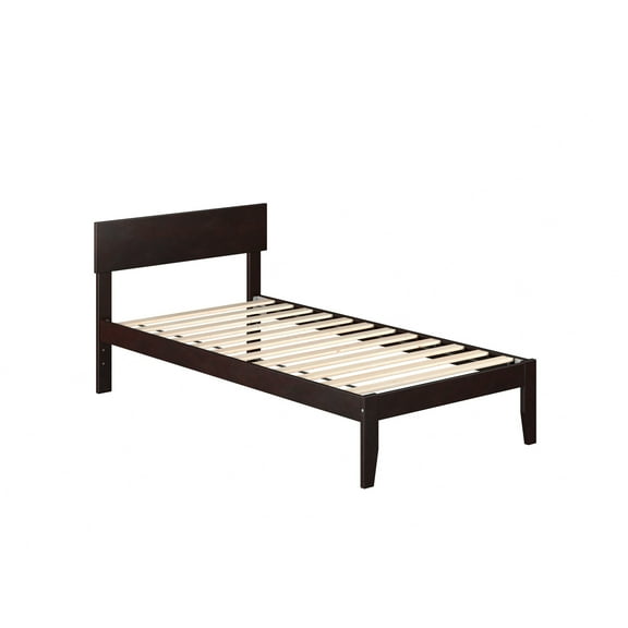 AFI Boston Modern Solid Wood Twin Size Platform Bed in Espresso