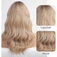 thumbnail image 4 of Wigs for Women Long Wavy Ombre Brown to Blonde Wigs with Bangs Ash Blonde Hair Wig with Bangs Synthetic Wigs for Women Cosplay Hair Wigs, 4 of 4