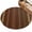Brown, Orange, Bronze, variant on Round Area Rugs for Living Room,Traditional Geometric Pattern 3ft Washable Rug with Non-Slip Backing Indoor Carpet,Boho Ethnic Stripe on Dark Green Soft Floor Mat for Bedroom Nursery Office Decor