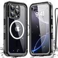 thumbnail image 1 of AICase IP68 Waterproof Case For iPhone 16 Pro Max/iPhone 16/iPhone 16 Plus/iPhone 16 MagSafe Cover Shockproof Built-in Screen Protector, 1 of 10